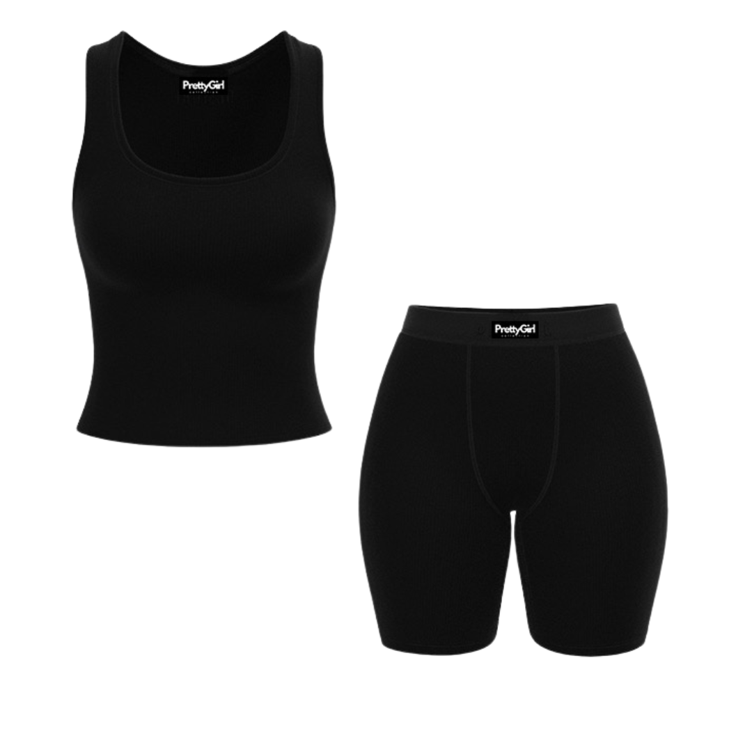 Short Set Lounge (Black)